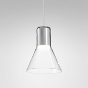 MODERN GLASS Flared LED suspended