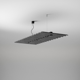 AQfelt WAVE RAFTER points LED section suspended