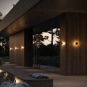 MAXI POINT round LED exterior wall